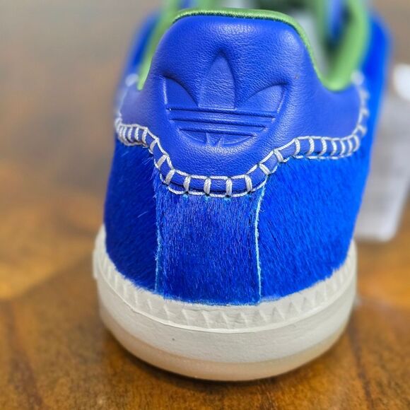 Adidas Wales Bonner x Samba Millennium Pony Women's 8.5 Nappa Brown Blue IF6704 - Picture 10 of 15